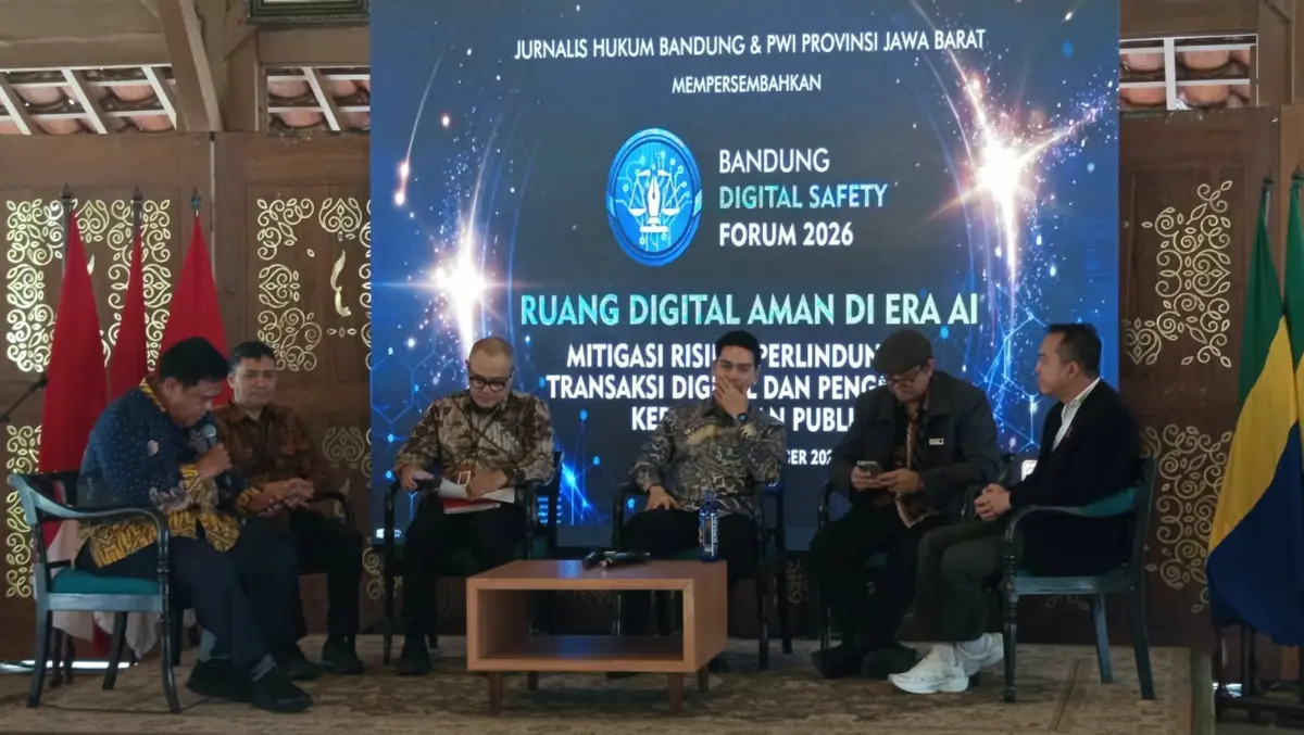 BDSF 2026 menyoroti ancaman penipuan berbasis AI, keamanan transaksi digital, serta peran pers dan kolaborasi lintas sektor dalam memperkuat literasi digital masyarakat. (Sarah/Koran Mandala)