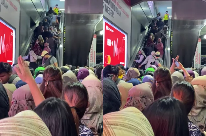 Viral, Penumpukan Penumpang KRL di Stasiun Sudirman, Warganet: Disuruh Pake Transportasi Umum, Eh Begini?