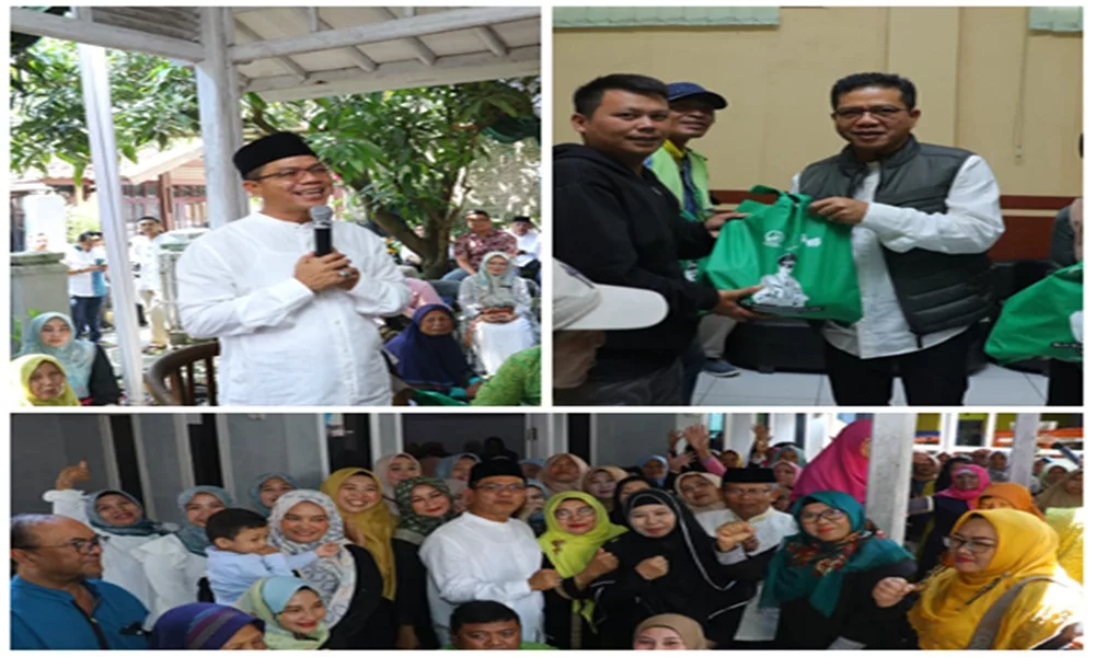 Kang DS bagikan sembako ke guru ngaji