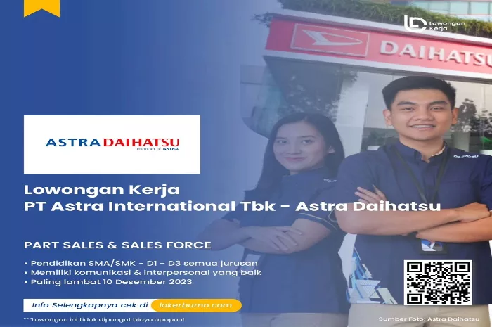 PT Astra International Tbk Buka Loker Lulusan SMA dan SMK, Minat Daftar?