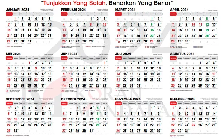 Tanggal Merah dan Cuti Bersama Kalender Bulan Mei 2024, Ada Berapa Hari Libur Nasional?