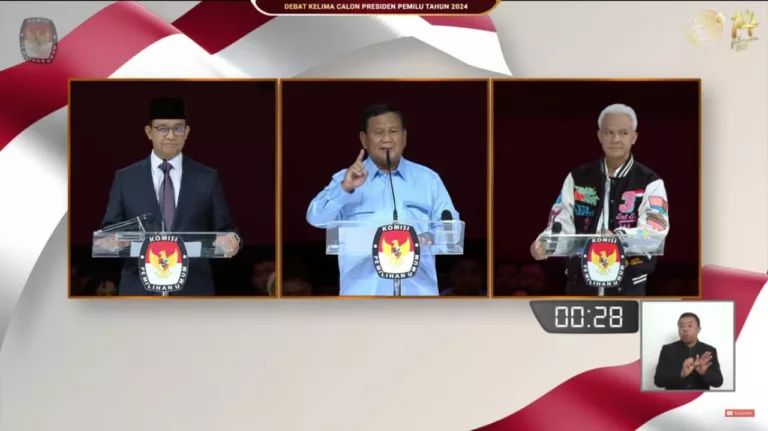 Closing Statement Anies Baswedan, Prabowo Subianto, dan Ganjar Pranowo di Debat Final Pilpres 2024