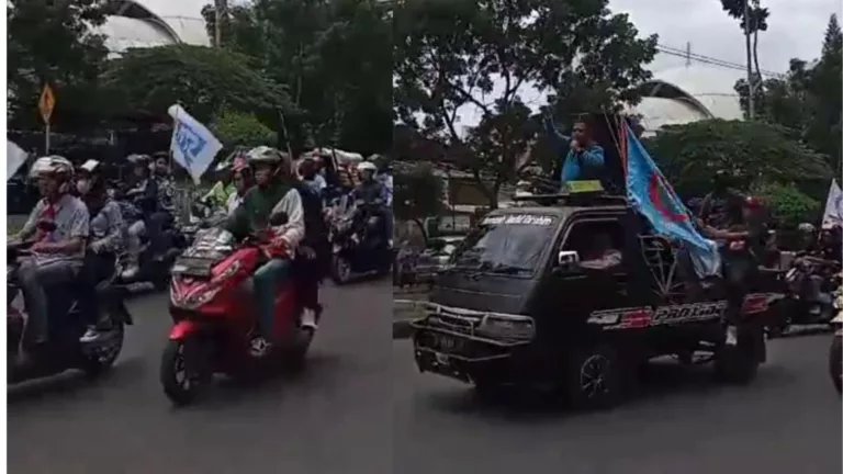Ribuah Buruh Gelar Aksi Unjuk Rasa depan Gedung Sate Bandung, Tuntut UMK 2024