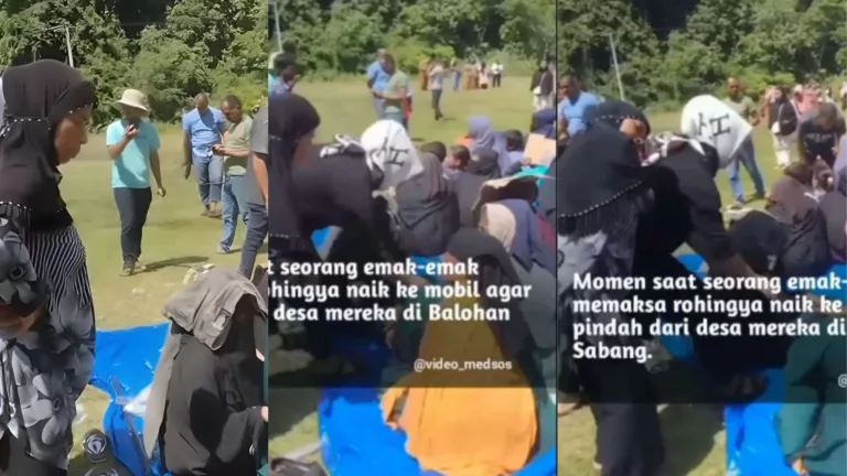 Viral Emak Emak Diduga Usir Pengungsi Rohingya di Aceh untuk Pindah