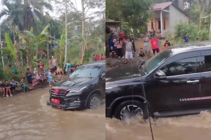 Si Paling Cuek, Mobil Pejabat Lewat Tak Hiraukan Jalanan yang Rusak padahal Sudah Disindir Warga