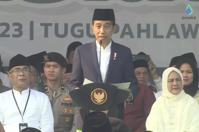 Presiden RI Jokowi Jadi Pembina Apel Peringatan Hari Santri 2023, Pidatonya Berisi Apresiasi Kiprah Santri Tanah Air