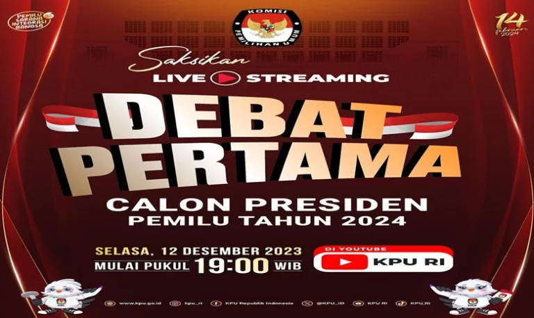 link live streming debat