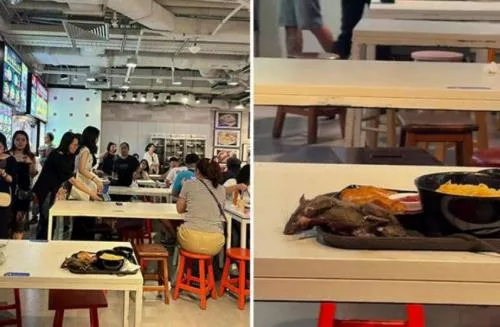 Viral Tikus Tergeletak di Atas Nampan di Pujasera Singapura, Pengunjung Histeris!